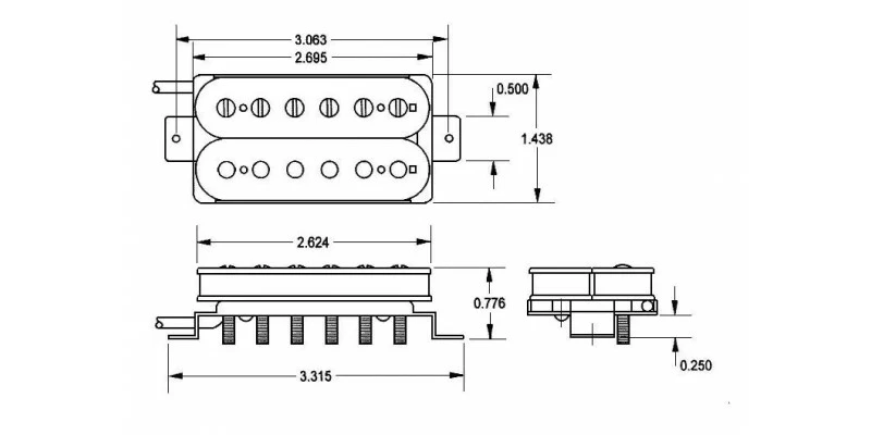 Outlet 🤩 Seymour Duncan JB Humbucker SH-4 Bridge Pickup Black ⭐ 4 Outlet 🤩 Seymour Duncan JB Humbucker SH-4 Bridge Pickup Black ⭐ - Image 2