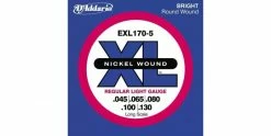 Best Sale 🥰 D'Addario EXL170-5 Nickel Wound 5-String Bass, Light, 45-130, Long Scale 🔔