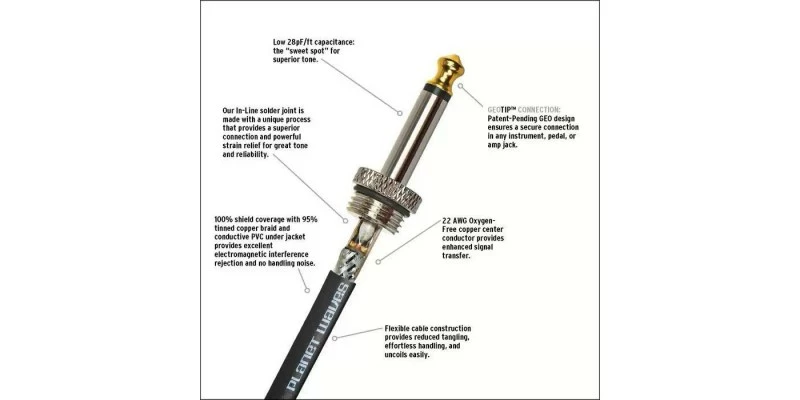 New 🔥 D'Addario PW-AMSG-10 American Stage Instrument Cable, 10 Feet 🔥 4 New 🔥 D'Addario PW-AMSG-10 American Stage Instrument Cable, 10 Feet 🔥 - Image 3