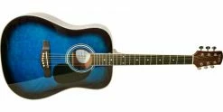Buy 🧨 Adam Black S2 Dreadnought Guitar Trans Blue 🛒