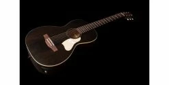 Hot Sale ✔️ Art & Lutherie Roadhouse Faded Black Parlour Electro-Acoustic ✔️ -Cheap Guitar Store art lutherie roadhouse faded black parlour guitar angle