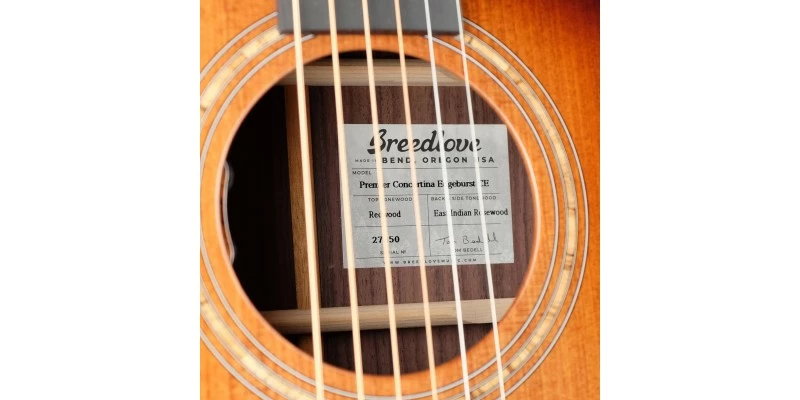 Buy π Breedlove Premier Concertina Edgeburst CE Redwood/East Indian Rosewood π 8 Buy π Breedlove Premier Concertina Edgeburst CE Redwood/East Indian Rosewood π - Image 6