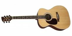 Discount ⌛ Brunswick BFL200 Left Handed Folk Acoustic Guitar Natural ✨