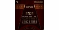 Discount 🔔 D'Addario Nickel Bronze Wound NB1256 Acoustic Strings 12-56 🥰 -Cheap Guitar Store d addario nickel bronze wound nb1256 acoustic strings 12 56 pack inside