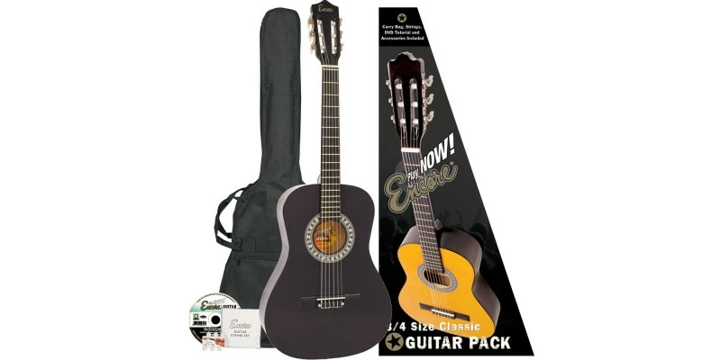 Cheapest π Encore 3/4 Size Classical Guitar Pack Black π 3 Cheapest π Encore 3/4 Size Classical Guitar Pack Black π