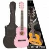 Brand new 😉 Encore 1/2 Size Classical Guitar Pack Pink 😉 -Cheap Guitar Store encore junior 12 size classical guitar outfit pink front