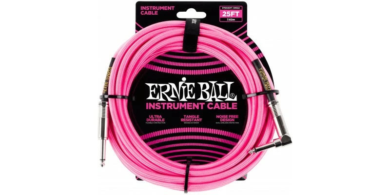 Best Pirce β¨ Ernie Ball 25 Foot Braided Straight/Angle Instrument Cable Neon Pink π 3 Best Pirce β¨ Ernie Ball 25 Foot Braided Straight/Angle Instrument Cable Neon Pink π