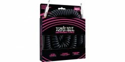 Promo ✨ Ernie Ball Ultraflex 30 Foot Instrument Coiled Cable Black 😉 -Cheap Guitar Store ernie ball ultraflex 30 foot straight straight instrument cable black angle 1