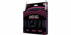 Promo ✨ Ernie Ball Ultraflex 30 Foot Instrument Coiled Cable Black 😉 -Cheap Guitar Store ernie ball ultraflex 30 foot straight straight instrument cable black angle 2