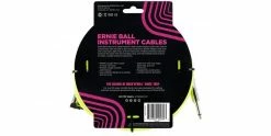 Coupon 👍 Ernie Ball 18 Foot Braided Straight/Angle Instrument Cable Neon Yellow ✔️ -Cheap Guitar Store ernie ball 18 foot braided straight angle instrument cable neon yellow back