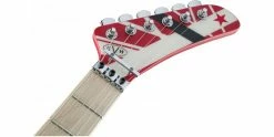Wholesale 😉 EVH Striped Series 5150 Red, Black And White Stripes ✔️ -Cheap Guitar Store evh striped series 5150 headstock
