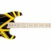 Budget 🌟 EVH Striped Series Black With Yellow Stripes 😍 -Cheap Guitar Store evh striped series black with yellow stripes
