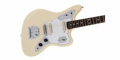 New ⭐ Fender Johnny Marr Jaguar Guitar Olympic White 🎉 -Cheap Guitar Store fender johnny marr jaguar guitar olympic white body angle 2