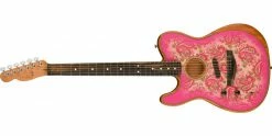 Best deal 🎁 Fender American Acoustasonic Telecaster Left Handed Pink Paisley 👏