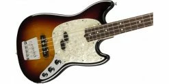 Promo 😍 Fender American Performer Mustang Bass 3-Colour Sunburst ⌛ -Cheap Guitar Store fender american performer mustang bass 3 colour sunburst body angle