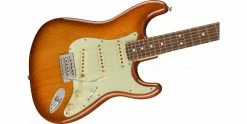 Cheapest 💯 Fender American Performer Stratocaster Honey Burst 🥰 -Cheap Guitar Store fender american performer stratocaster honey burst body angle