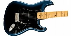 Discount 😍 Fender American Professional II Stratocaster Dark Night Maple ✔️ -Cheap Guitar Store fender american professional ii stratocaster dark night maple body angle