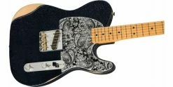 New ❤️ Fender Brad Paisley Esquire Black Sparkle 🥰 -Cheap Guitar Store fender brad paisley esquire black sparkle maple body angle