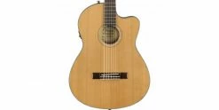 Outlet 🔔 Fender CN-140SCE Nylon Thinline Electro-Classical Guitar 😀 -Cheap Guitar Store fender cn 140sce nylon thinline electro acoustic guitar body