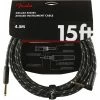 Best deal 👍 Fender Deluxe Series Instrument Cable 15 Foot Straight/Angle Black Tweed 💯