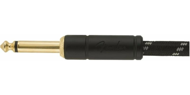 Hot Sale 🔥 Fender Deluxe Series Instrument Cable 15 Foot Black Tweed 🔔 - Image 3