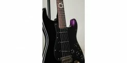 Best Pirce 😉 Fender Final Fantasy XIV Stratocaster 🤩 -Cheap Guitar Store fender final fantasy xiv stratocaster black body detail 3