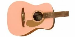Coupon 🎁 Fender Limited Edition Malibu Player Shell Pink 🛒 -Cheap Guitar Store fender limited edition malibu player shell pink body angle