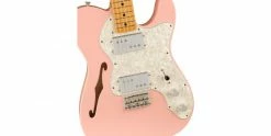 Outlet 👏 Fender Limited Edition Vintera ‘70s Telecaster Thinline Shell Pink 🎉 -Cheap Guitar Store fender limited edition vintera 70s telecaster thinline shell pink body detail