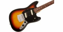 Promo ๐ Fender Limited Edition MIJ Traditional Mustang Reverse Headstock 3-Colour Sunburst โ๏ธ 11 Promo ๐ Fender Limited Edition MIJ Traditional Mustang Reverse Headstock 3-Colour Sunburst โ๏ธ -Cheap Guitar Store fender ltd mij traditional mustang with reverse headstock 3 colour sunburst body angle