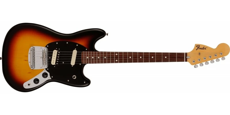 Promo ๐ Fender Limited Edition MIJ Traditional Mustang Reverse Headstock 3-Colour Sunburst โ๏ธ 3 Promo ๐ Fender Limited Edition MIJ Traditional Mustang Reverse Headstock 3-Colour Sunburst โ๏ธ