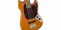 Deals 🥰 Fender Player Mustang Bass PJ Aged Natural 👏 -Cheap Guitar Store fender mustang bass pj aged natural body detail