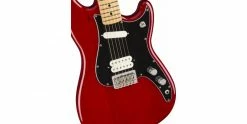 Flash Sale 🥰 Fender Player Duo-Sonic HS Crimson Red Transparent 🌟 -Cheap Guitar Store fender player duo sonic hs crimson red transparent body detail