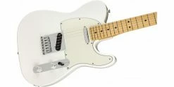 Budget 😉 Fender Player Telecaster Polar White Maple ⌛ -Cheap Guitar Store fender player telecaster polar white maple body angle