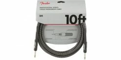Best deal 🔥 Fender Professional Series Instrument Cable 10 Foot Gray Tweed ⭐