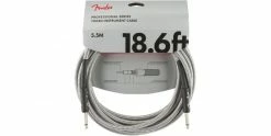 Outlet 🎉 Fender Professional Series Instrument Cable 18.6 Foot White Tweed ⭐