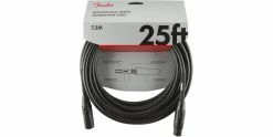 Best reviews of 👍 Fender Professional Series Microphone Cable 25 Foot Black 🤩 -Cheap Guitar Store fender professional series microphone cable 25 foot black front
