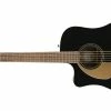 Hot Sale ✔️ Fender Redondo Player Left Handed Jetty Black ⭐ -Cheap Guitar Store fender redondo player left hand jetty black front