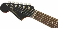 Hot Sale ✔️ Fender Redondo Player Left Handed Jetty Black ⭐ -Cheap Guitar Store fender redondo player left hand jetty black headstock
