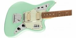 Brand new 👍 Fender Vintera 60s Jaguar Modified HH Surf Green 👏 -Cheap Guitar Store fender vintera 60s jaguar modified hh surf green body angle