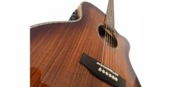 Best Sale 🧨 Freshman FALTDKOAOC 20th Anniversary OM Electro-Acoustic Guitar Koa Sunburst 💯 -Cheap Guitar Store freshman faltdkoaoc 20th anniversary top detail 2