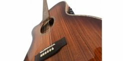 Best deal 🤩 Freshman FALTDKOAOCLH 20th Anniversary OM Left-Handed Electro-Acoustic Guitar Koa Sunburst 💯 -Cheap Guitar Store freshman faltdkoaoclh 20th anniversary left handed top detail 2