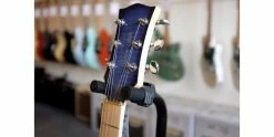 Best Pirce 🥰 Gordon Smith GS Deluxe Heritage Trans Blue ❤️ -Cheap Guitar Store gordon smith gs deluxe heritage trans blue headstock angle