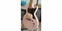 Best Pirce 🎁 Gordon Smith GS1 60 P90 Shell Pink 🥰 -Cheap Guitar Store gordon smith gs1 60 p90 shell pink body angle left
