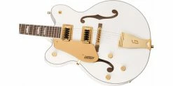 Budget 😀 Gretsch G5422GLH Electromatic Classic Double Cut Left Handed Snowcrest White 😉 -Cheap Guitar Store grestch g5422glh electromatic left handed snowcrest white body angle