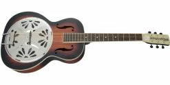 Buy 🧨 Gretsch G9220 Bobtail Round Neck Electro Resonator 2-Color Sunburst 🔥 -Cheap Guitar Store gretsch g9220 bobtail round neck electro resonator 2 color sunburst frtangleleft