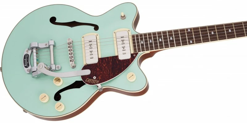 Brand new 🎉 Gretsch G2655T-P90 Streamliner Center Block Jr Double-Cut P90 With Bigsby Mint Metallic 👍 - Image 5