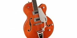 Discount 🔔 Gretsch G5420T Electromatic Classic Single Cut Orange Stain 🛒 -Cheap Guitar Store gretsch g5420t electromatic single cut orange stain body detail