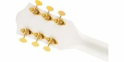 New 🔔 Gretsch G5422TG Electromatic Classic Double Cut Snowcrest White 😍 -Cheap Guitar Store gretsch g5422tg electromatic classic double cut snowcrest white headstock back