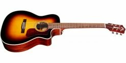 Best Pirce 😍 Guild OM-140CE Westerly Orchestra Acoustic Sunburst 🔔 -Cheap Guitar Store guild om 140ce westerly electro acoustic guitar sunburst angle