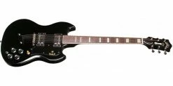 Outlet 🔥 Guild S-100 Polara Black Electric Guitar 🎁 -Cheap Guitar Store guild s 100 polara black guitar angle